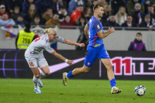Podľa Zemana by alternatívou na pravom kraji obrany v národnom tíme mohol byť aj Norbert Gyömbér. FOTO: TASR/J. Novák